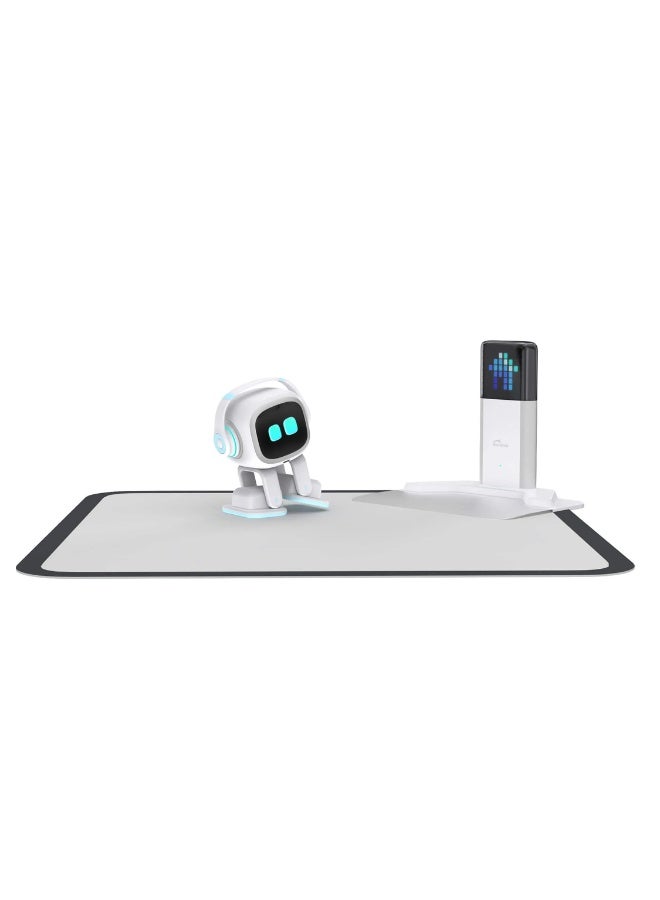 LIVING.AI LivingAI EMO Go Home AI Desktop Pet Robot with EMO Smart Lighting Automatic Charging Version (White) - Interactive Robot Pet with Voice Commands & Dance Feature - White – Interactive Electronic Pet Toy for Kids Ages 3+ - Image 2